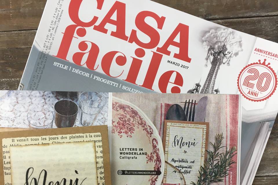 Handlettering for CasaFacile