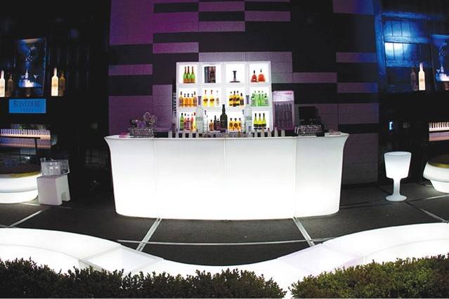 Bancone bar luminoso