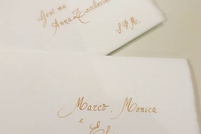 Partecipazione scritta a mano