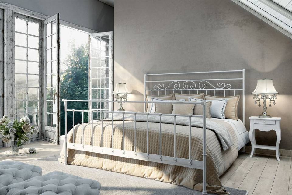 Letto in ferro battuto