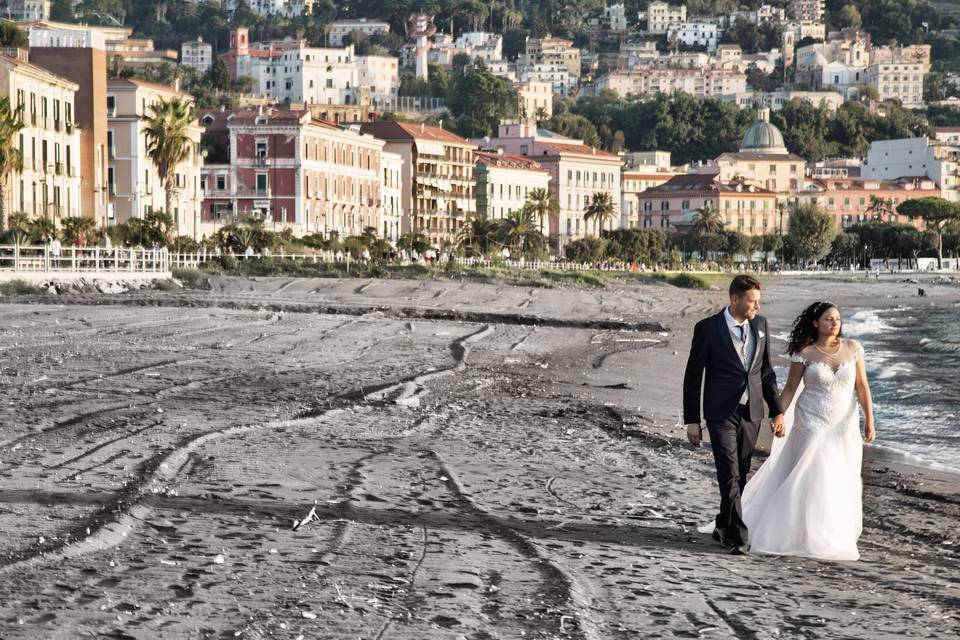 Matrimonio-spiaggia Castellama