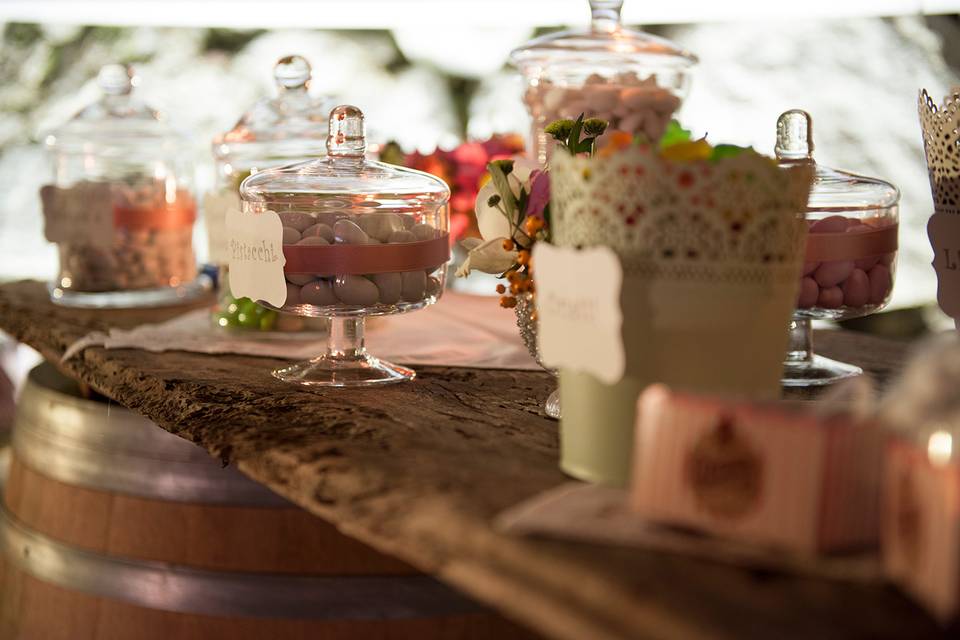 Allestimento confettata