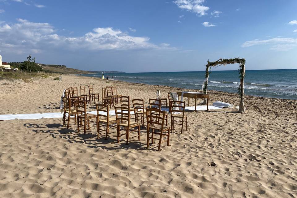 Allestimento spiaggia