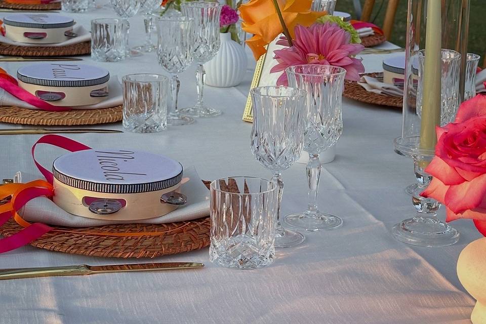 Allestimento tavolo imperiale