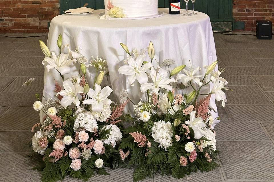 Allestimento taglio torta
