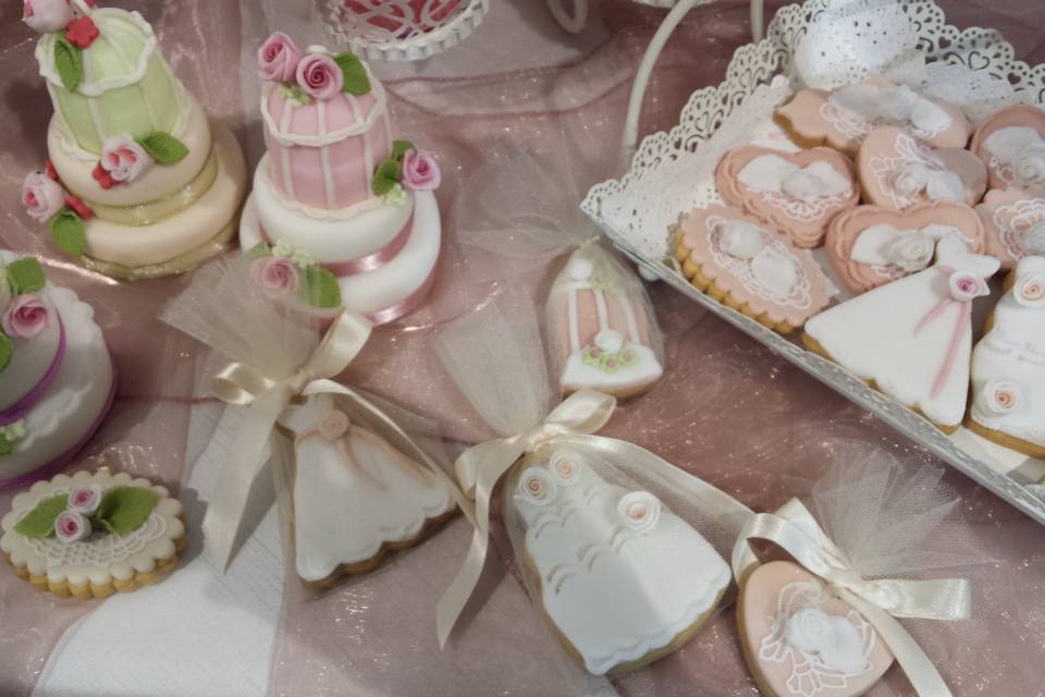 Biscotti segnaposto shabby