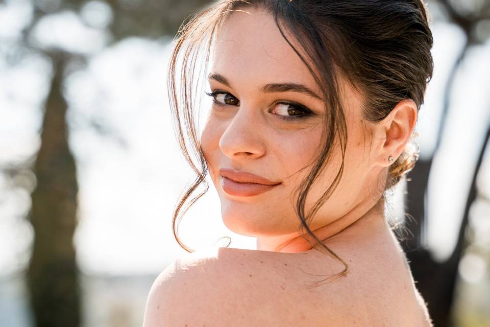 Chignon morbido e sensuale