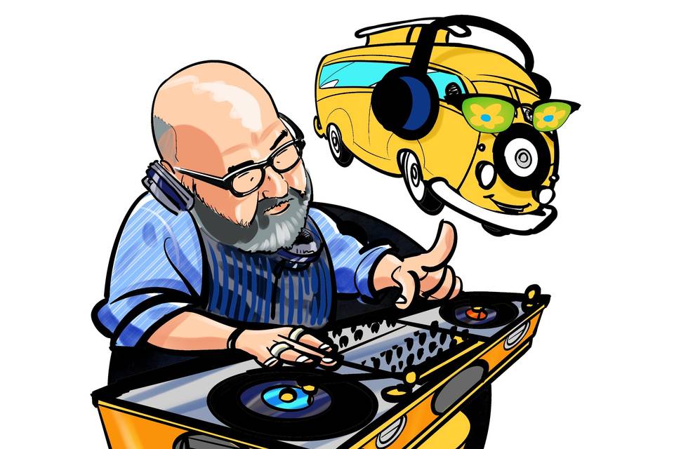 Caricatura dj