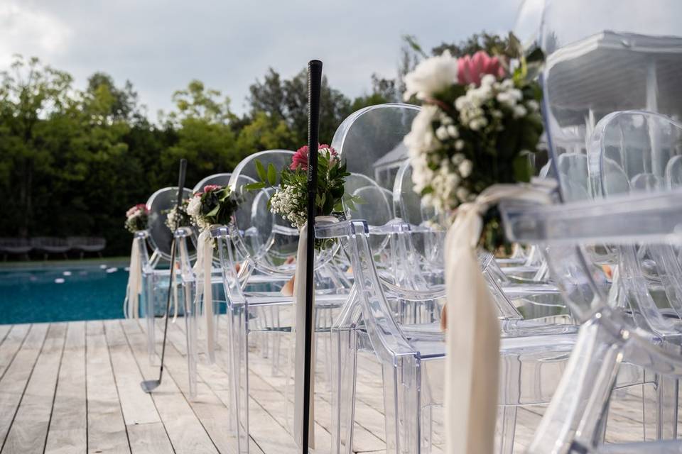 Matrimonio in piscina