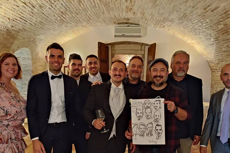 Caricatura di gruppo