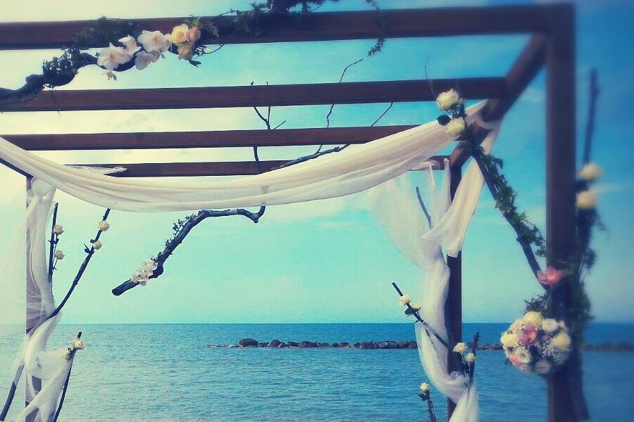 Addobbo matrimonio in spiaggia