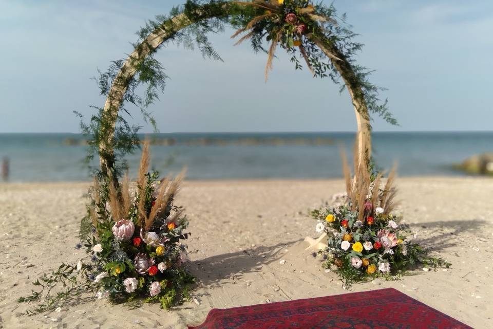 Allestimento beach wedding