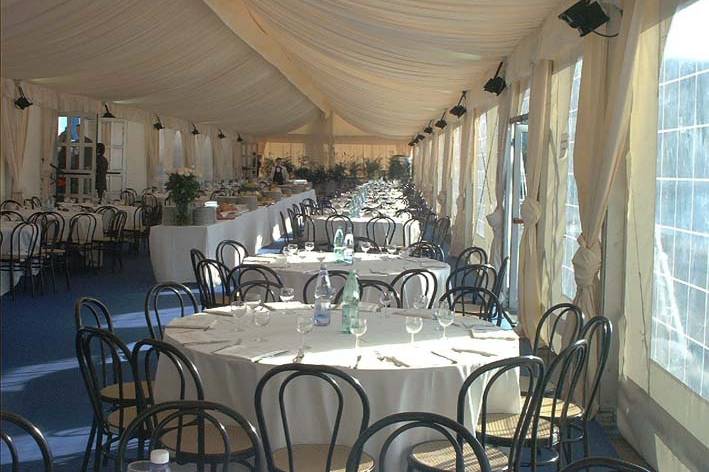 Allestimento interno tenda