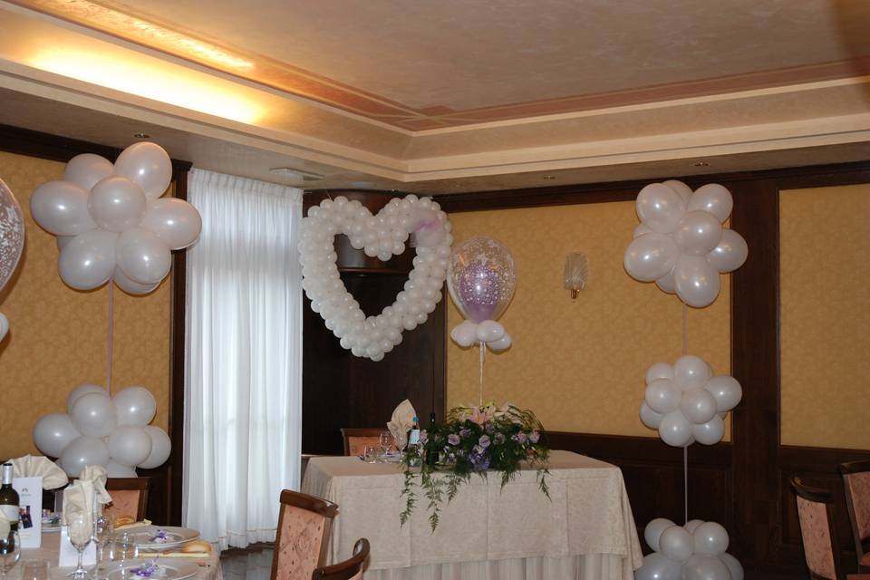 Sala con palloncini