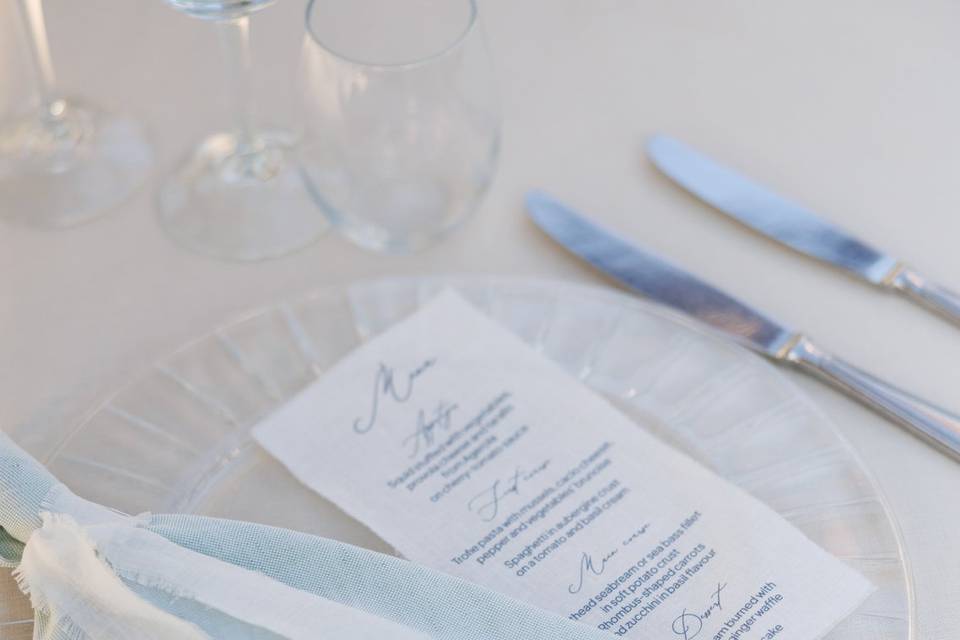 G&S segnaposoto e menu
