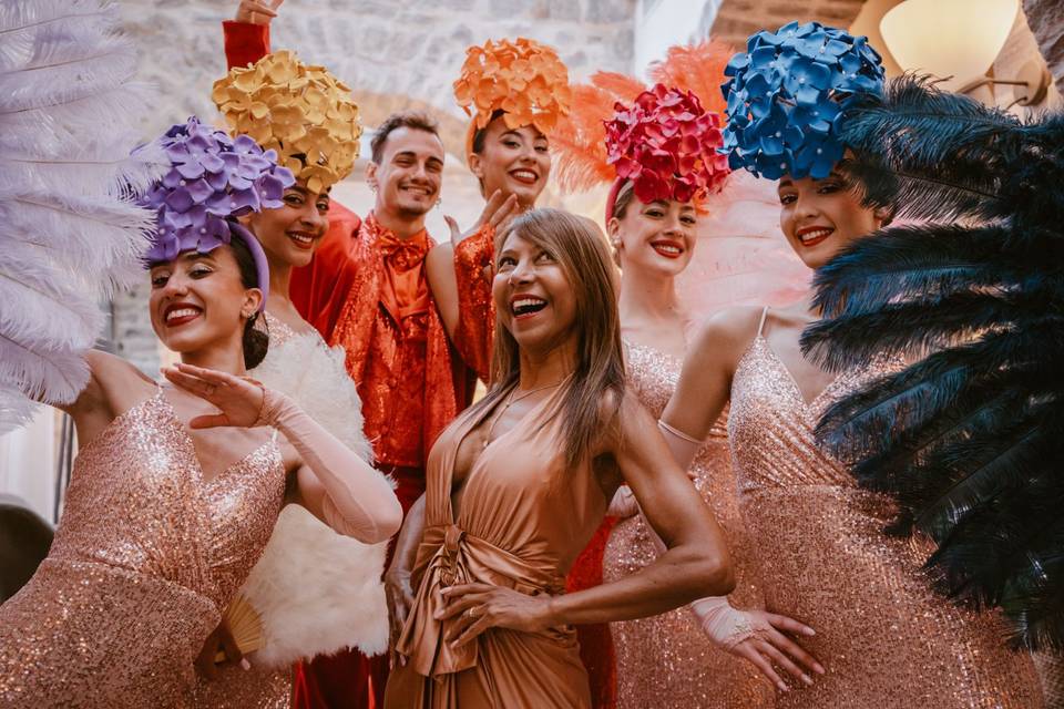 Glamour style   fleurs colorée