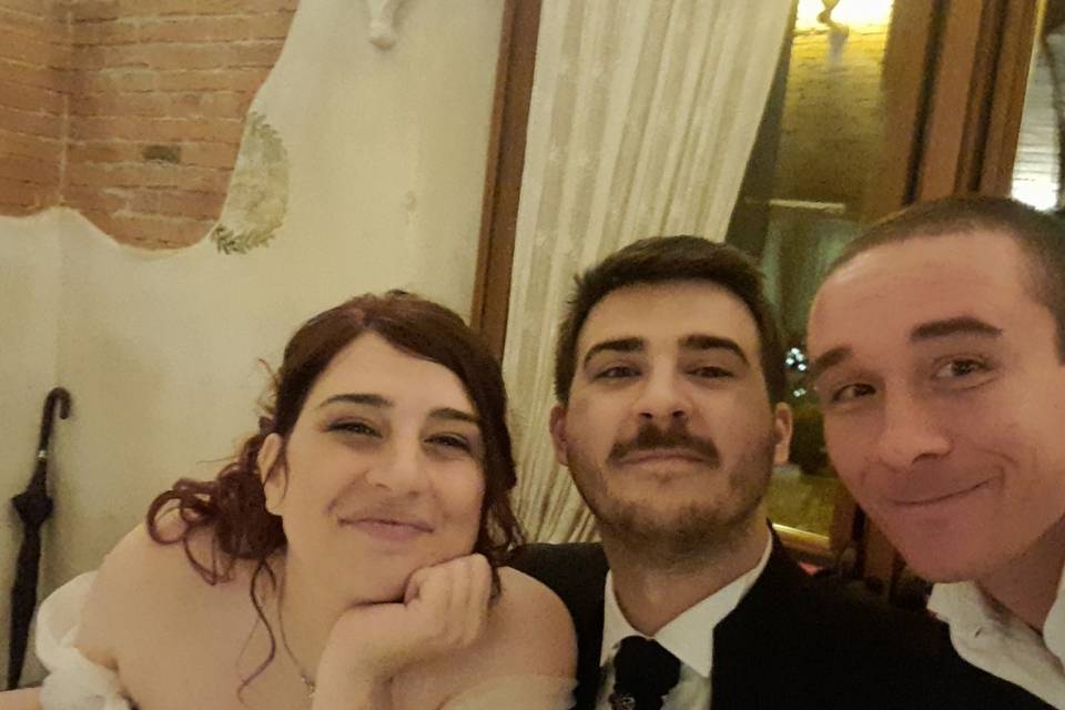 Gli sposi silvia e luca