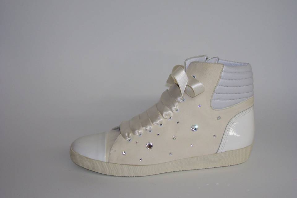 Sneakers da sposa Swarovski