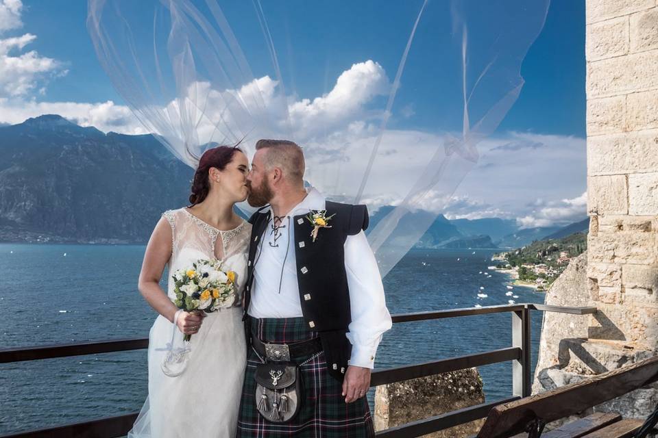 Matrimonio su lago di Garda