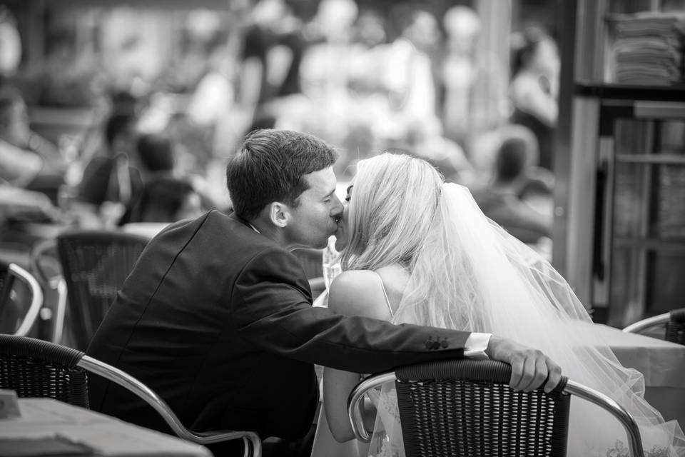Il bacio degli sposi