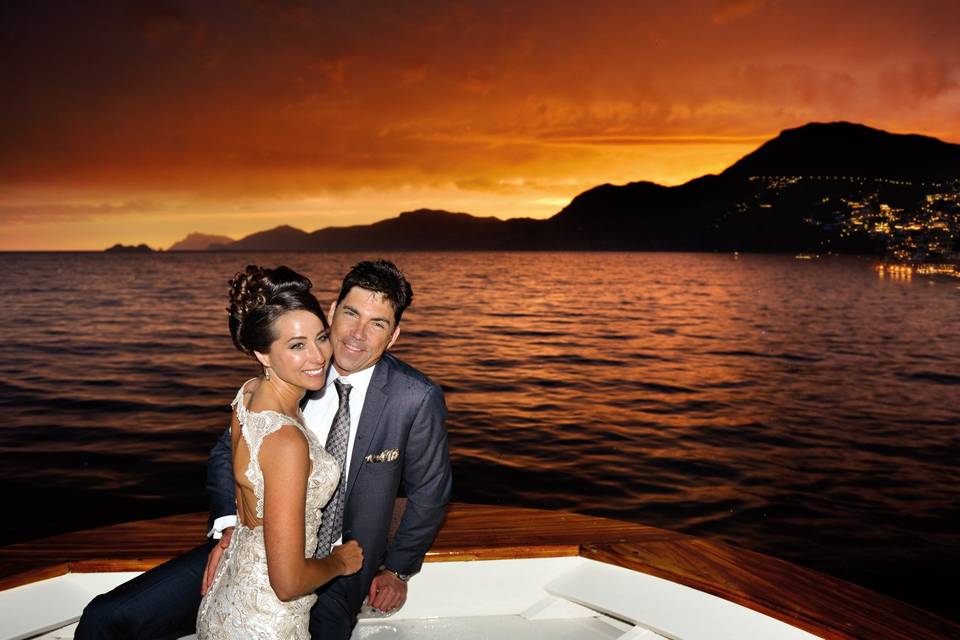 Sposi al tramonto
