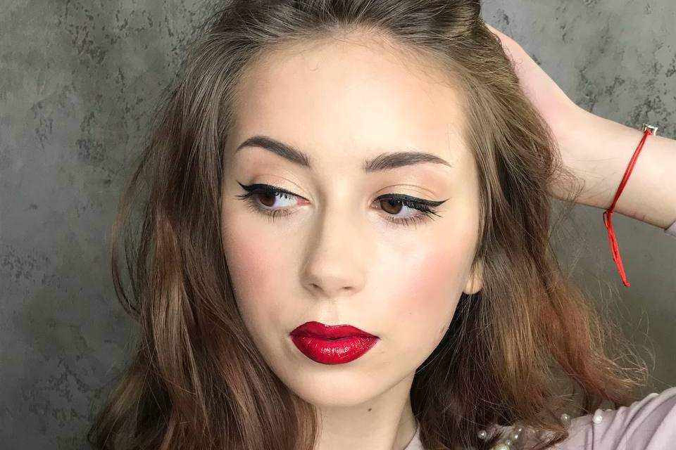 Trucco naturale per servizio f
