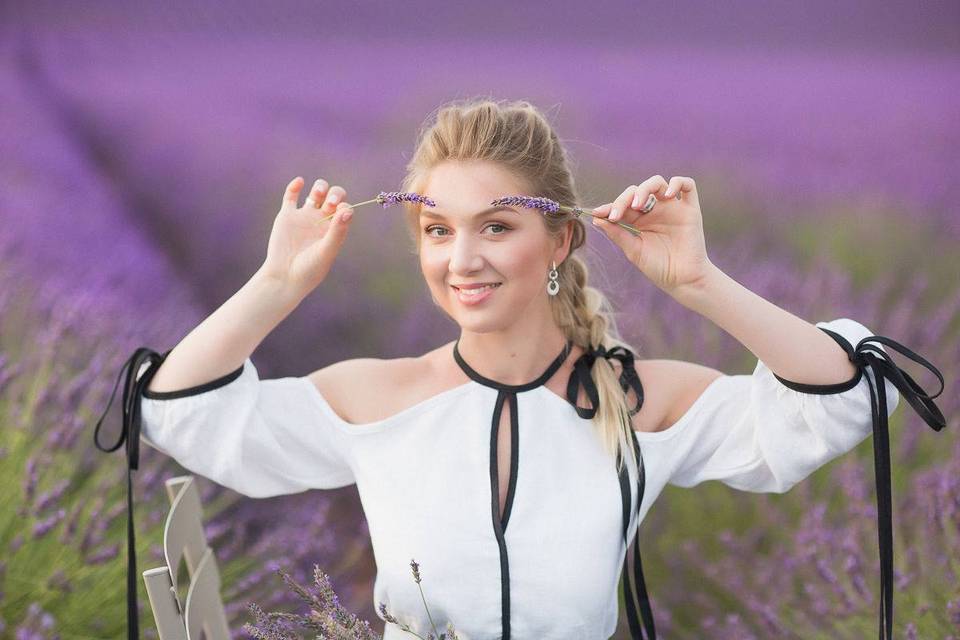 Trucco naturale per servizio f