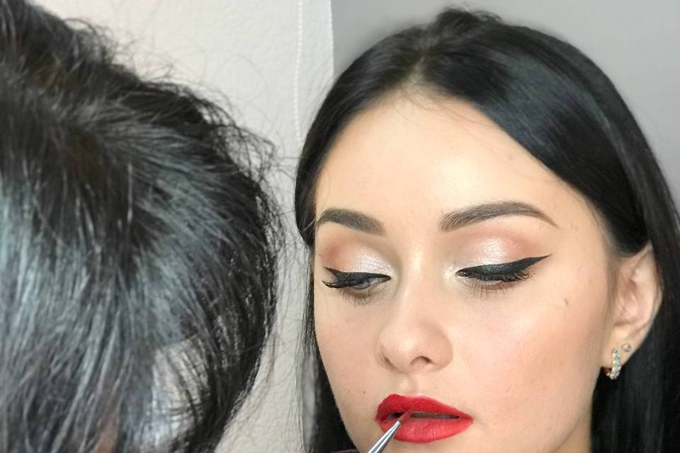 Trucco naturale per servizio f