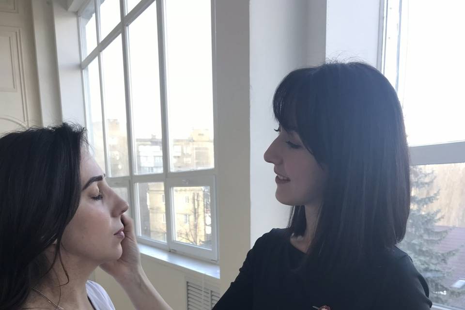 Trucco naturale per servizio f