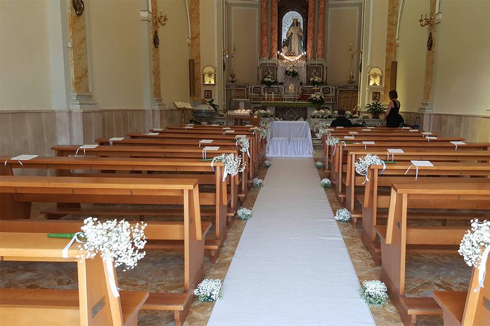 Chiesa con ortensie - Agropoli