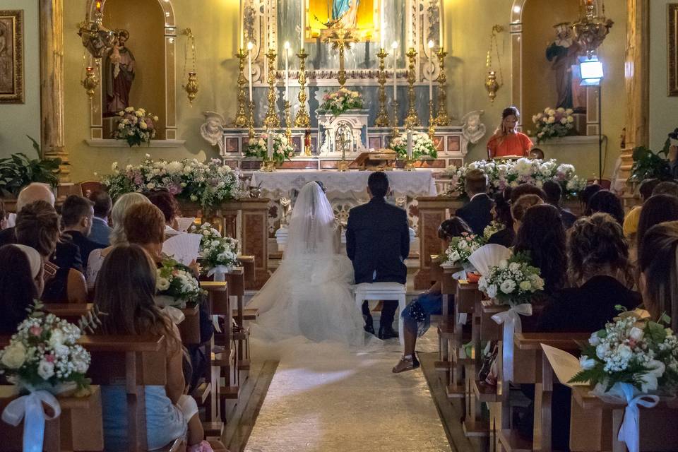 Classic pink&white wedding