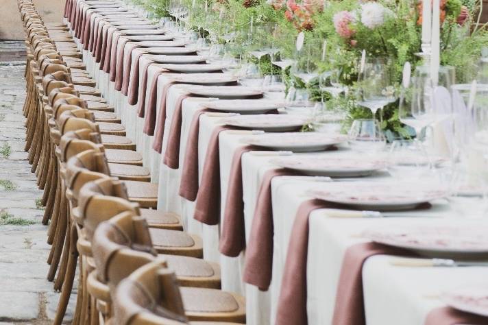 Long table reception