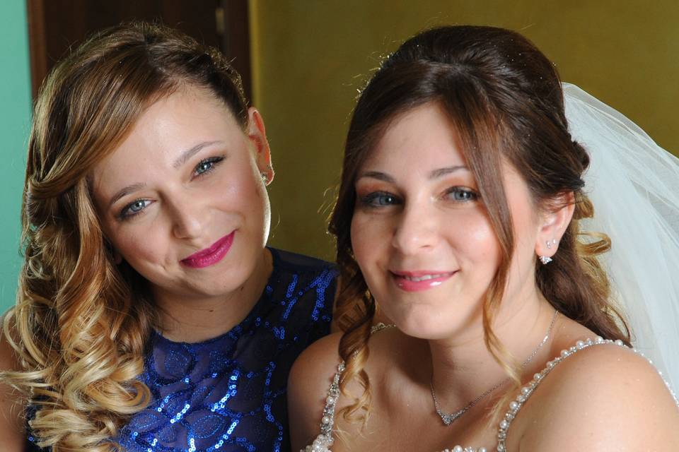 Trucco sposa e sorella