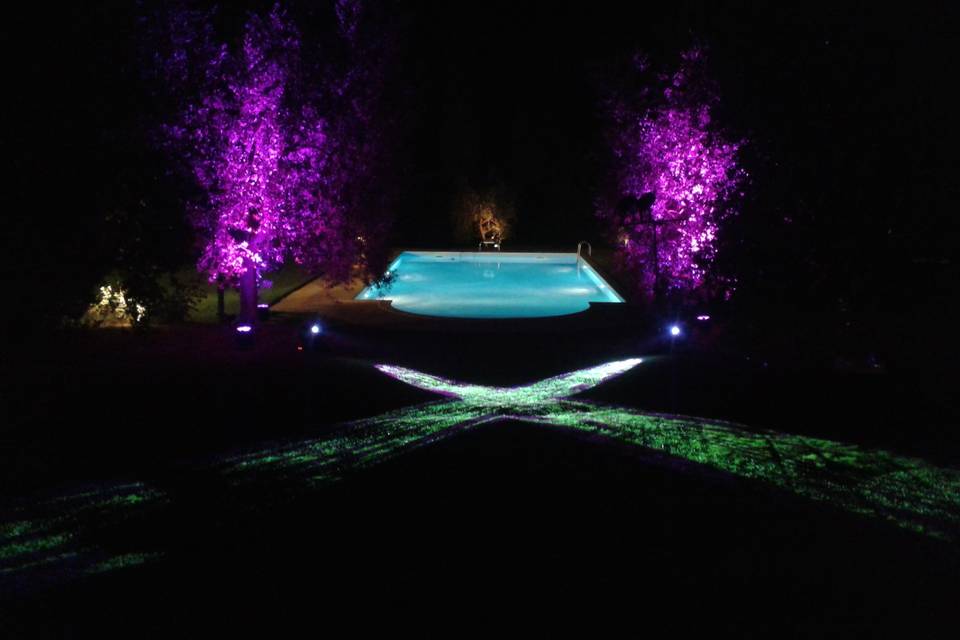 Illuminazione piscina