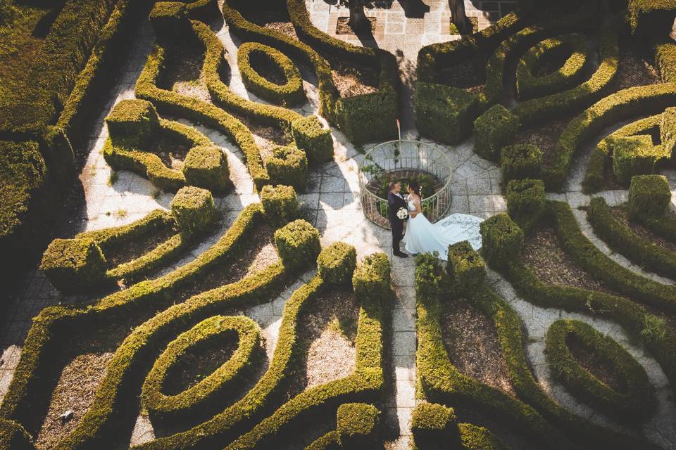 Foto drone per matrimonio