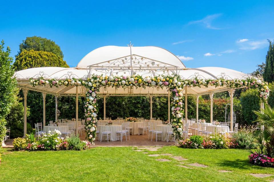 Gazebo allestito