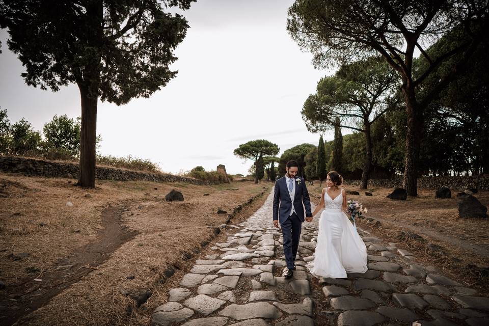 Sposi sull'Appia Antica