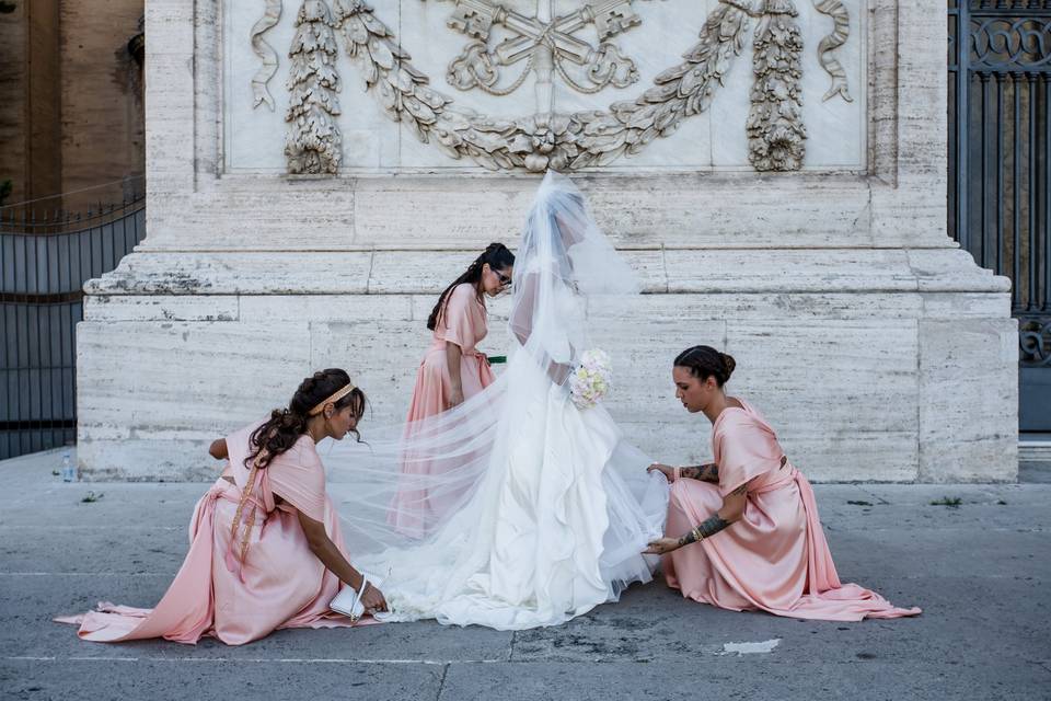 Sposa verso la cerimonia