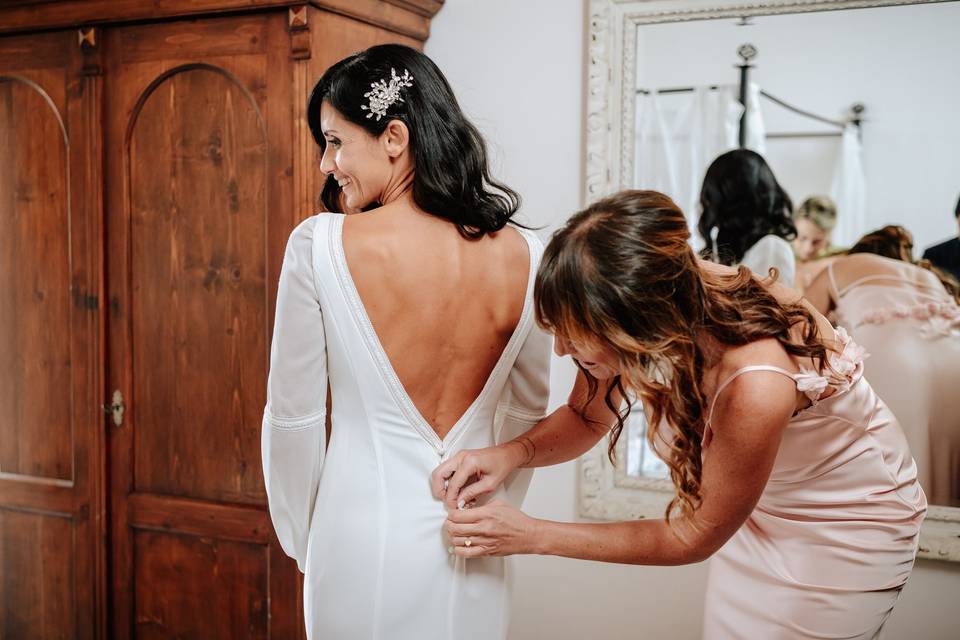 Preparazione sposa