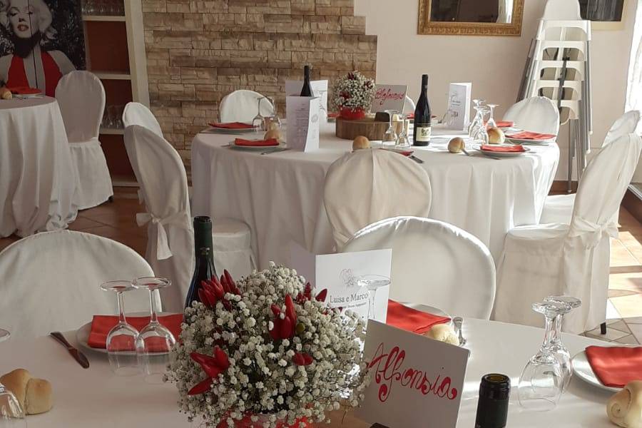 Allestimento tavoli