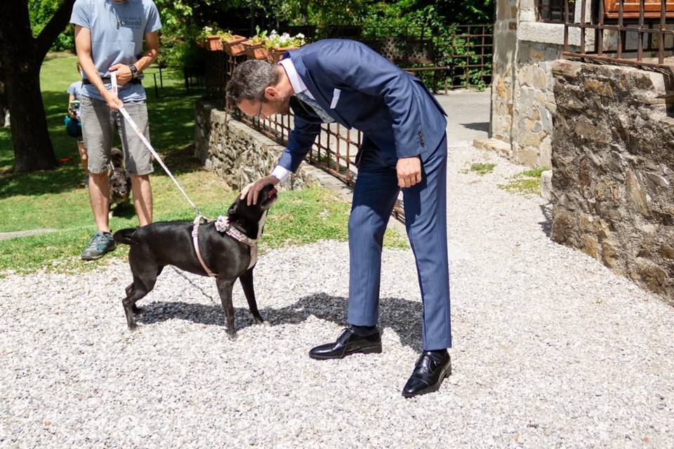 Edna con il suo papone(sposo)