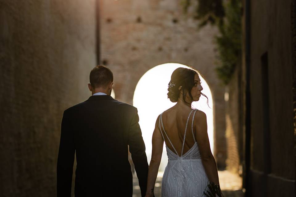 Matrimonio elegante a Gradara