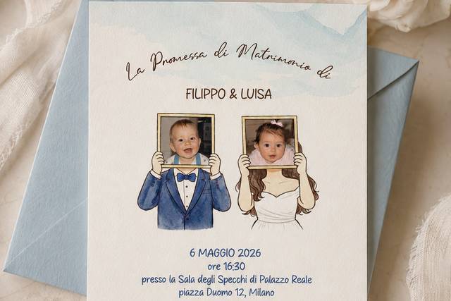 Invito promessa di matrimonio.