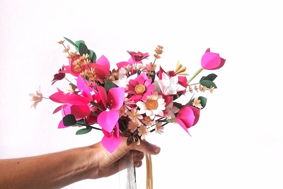 Bouquet con fiori secchi