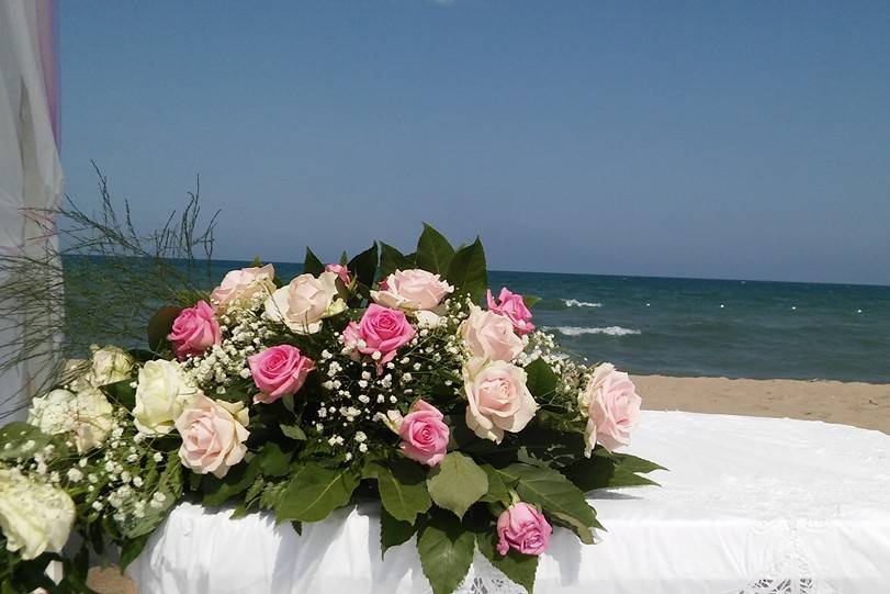 Allestimenti floreali spiaggia