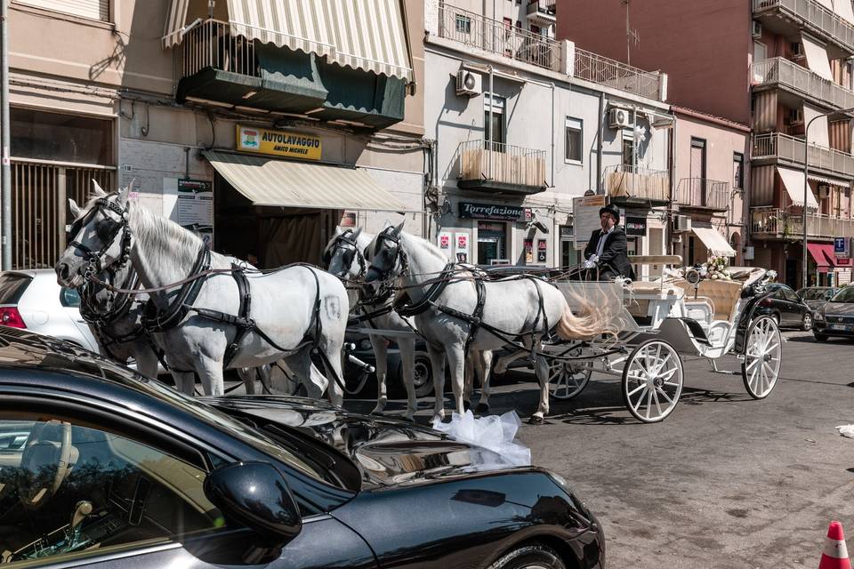 Arrivo in carrozza