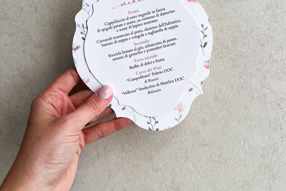 Menu sagomato