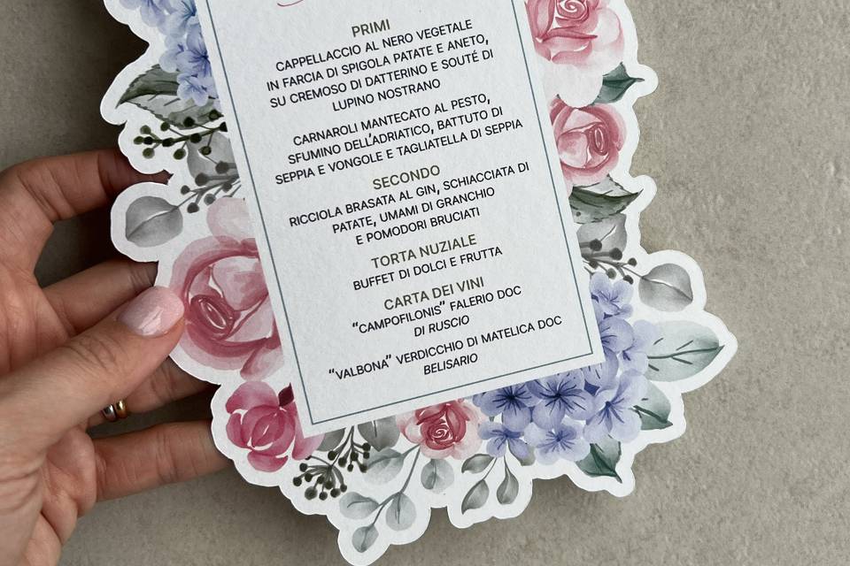 Menu sagomato