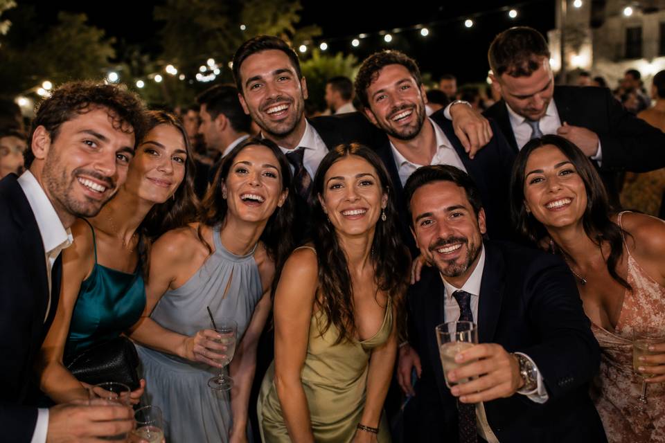 Foto di gruppo amici