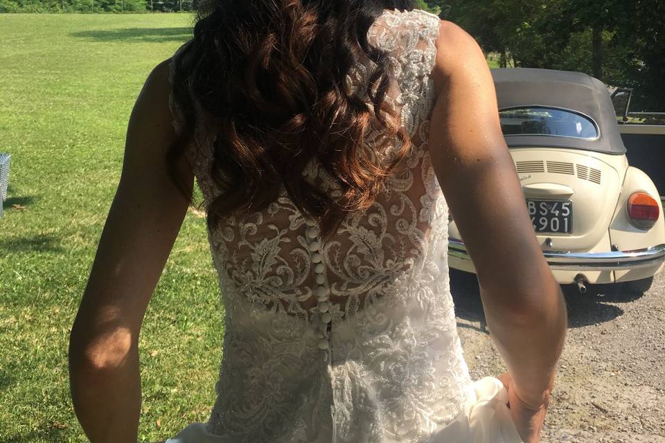 Hair wedding day